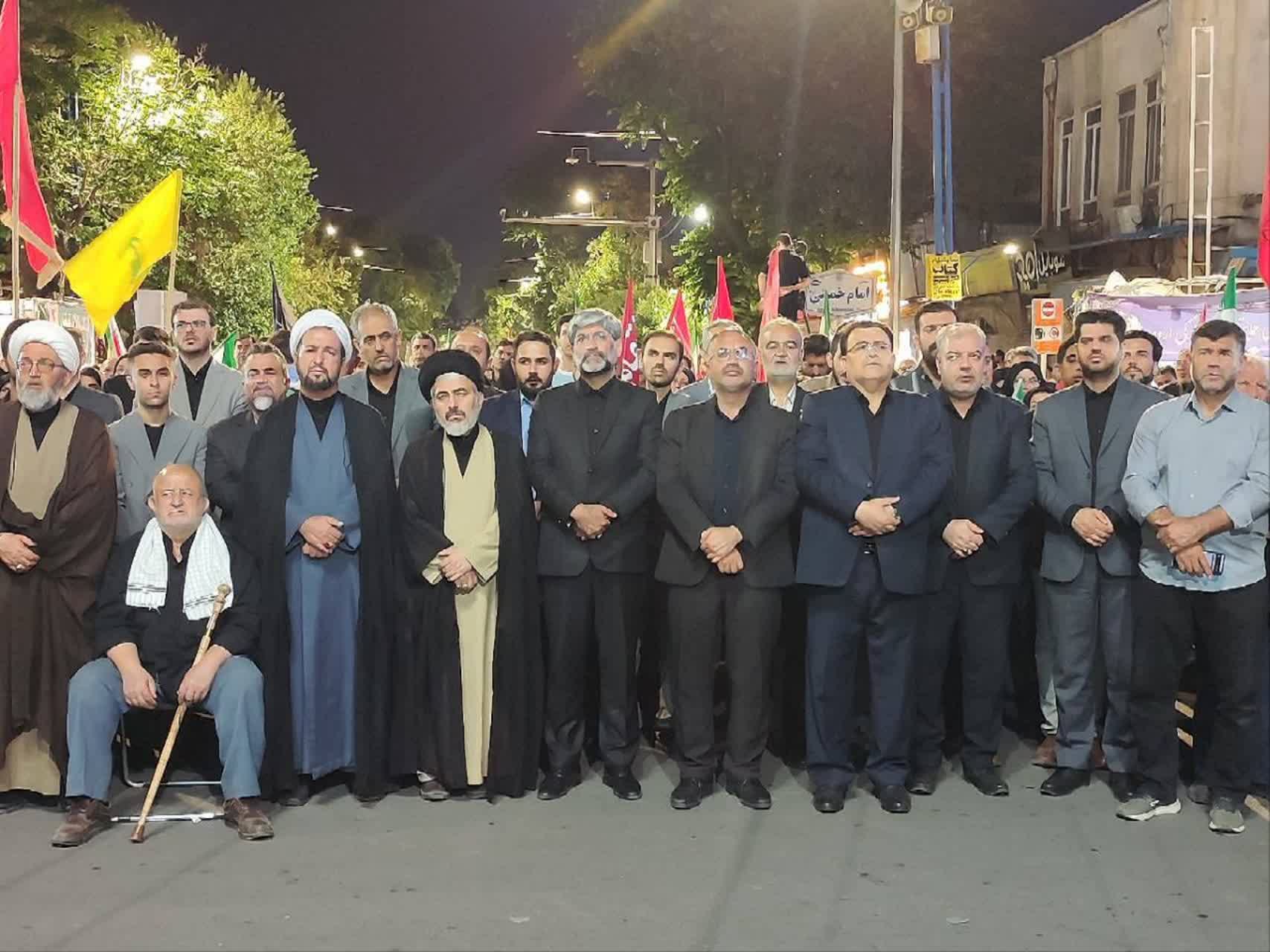 تجدید بیعت با رهبر معظم انقلاب و ادای احترام به قائد شهید