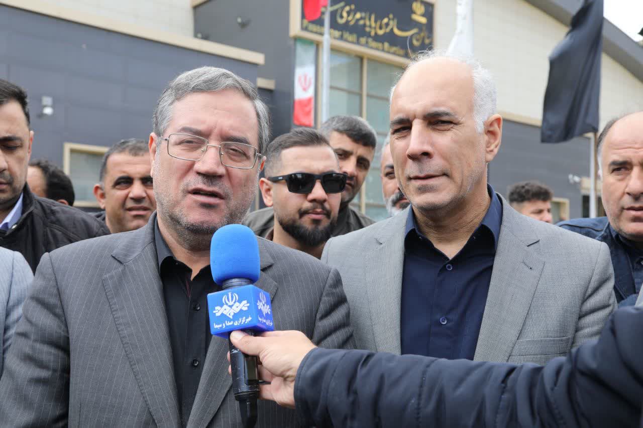 بازدید استاندار آذربایجان‌غربی از پایانه مرزی سرو ارومیه + تصاویر