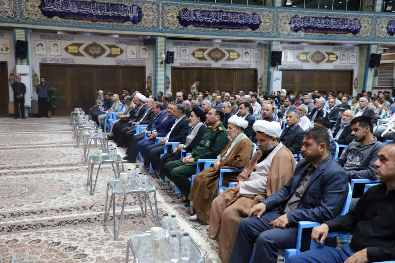 برگزاری آیین گرامیـداشت یاد سیدحسن نصرالله در حسینیه ثارالله ارومیه + تصاویر