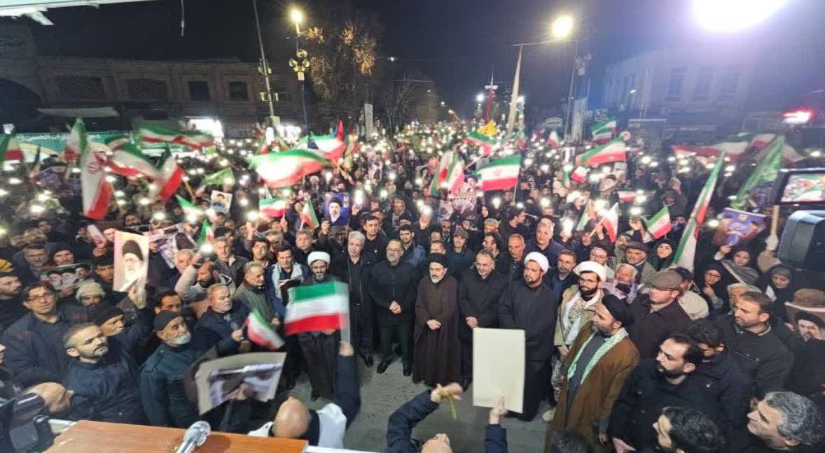 برگزاری آیین شهادت حضرت امام خامنه‌ای در ارومیه + تصاویر