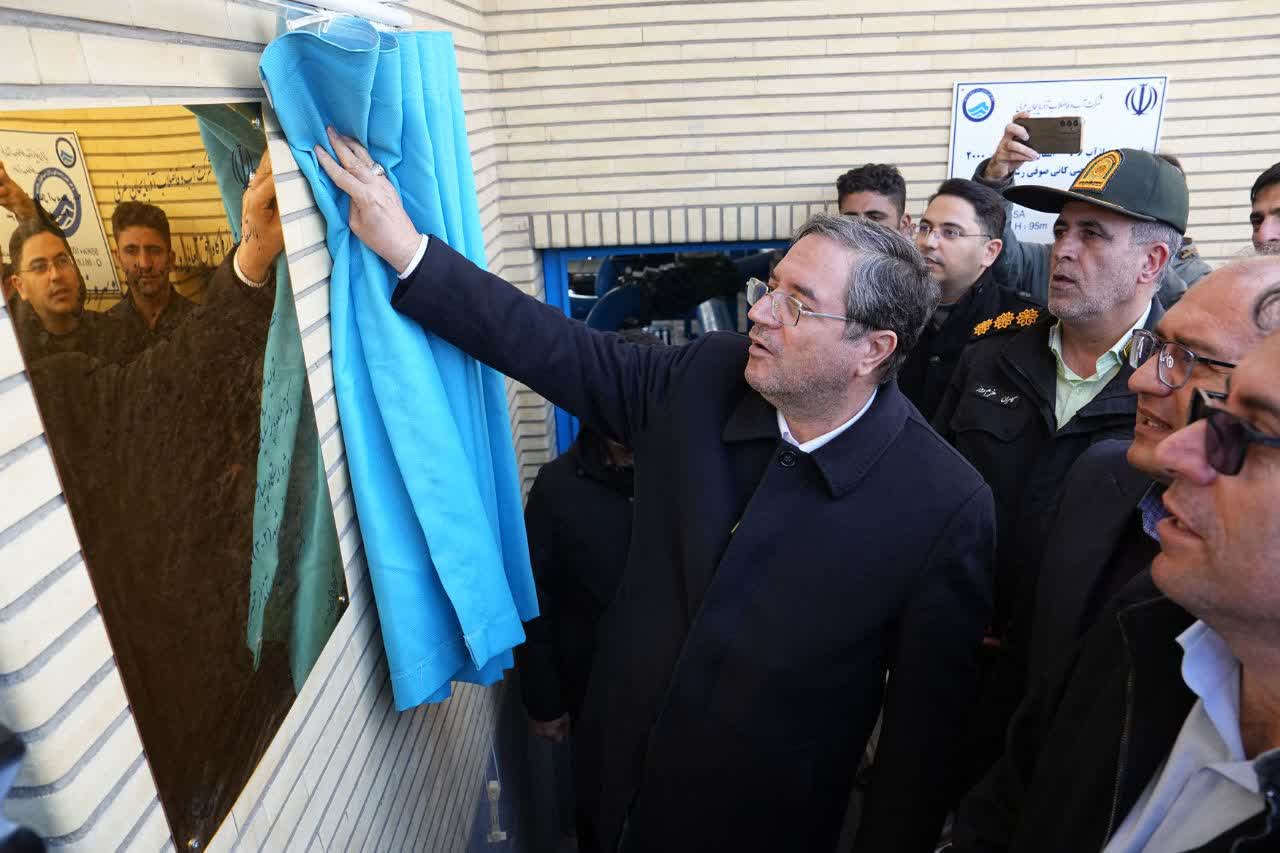 برگزاری آیین افتتاح مخزن و ایستگاه پمپاژ آب شرب کانی صوفی رشید در مهاباد + تصاویر