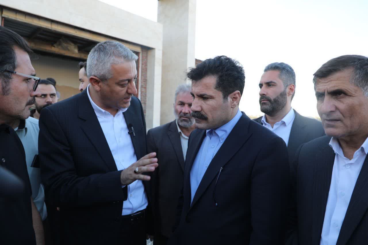 بازدید معاون رئیسجمهور از روند تکمیل مجتمع فرهنگی و هنری نقده + تصاویر