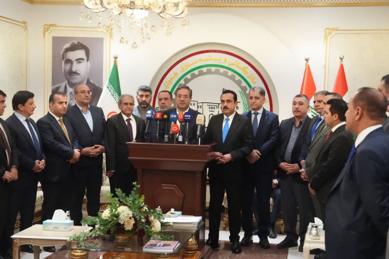 آلبوم تصویری / برگزاری نشست خبری استانداران آذربایجانغربی و اربیل اقلیم کردستان عراق