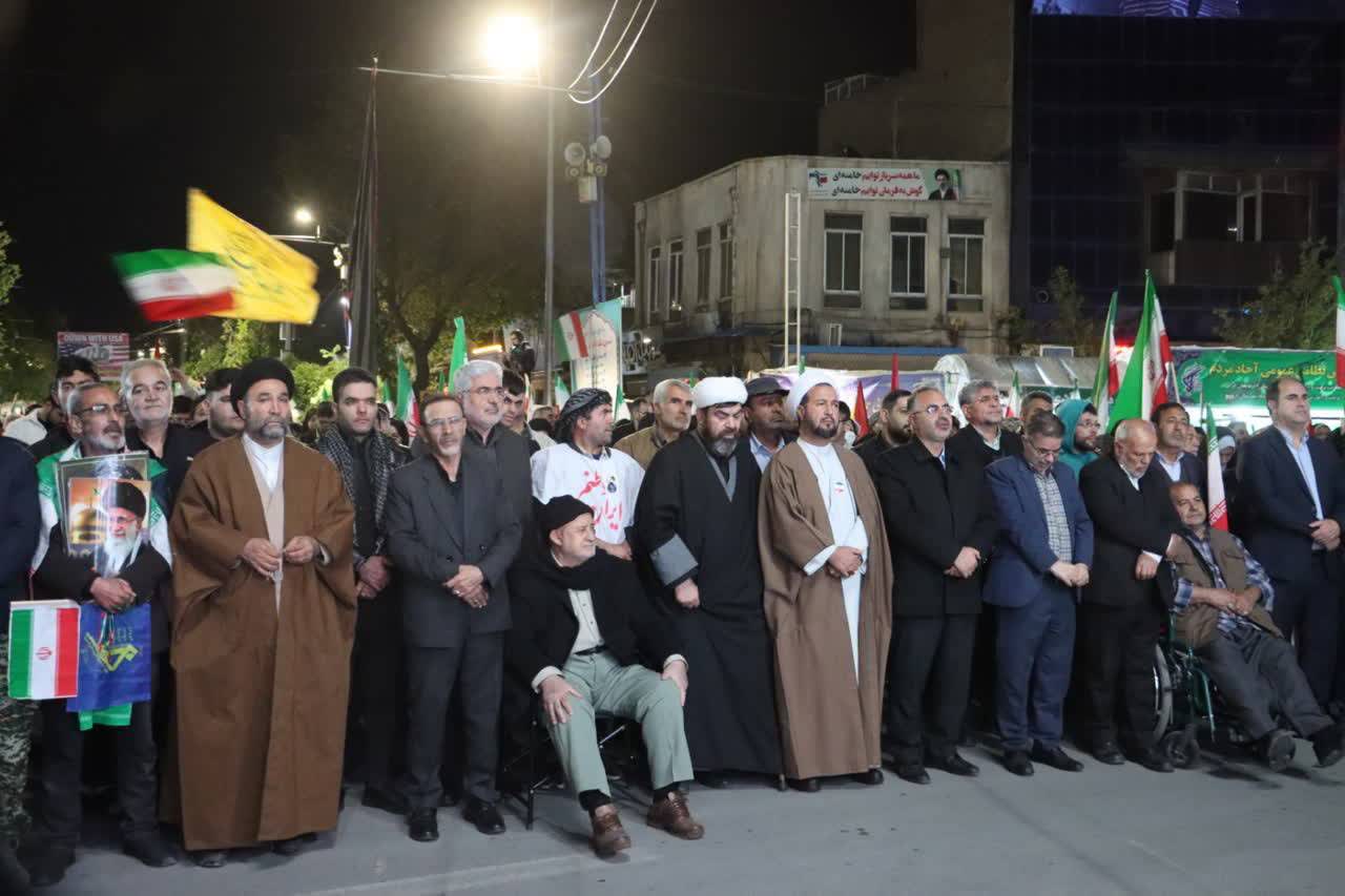 استمرار حضور دشمن ستیز مردم ارومیه در سنگر خیابان و پاسداری از ارزشهای نظام و انقلاب + تصاویر