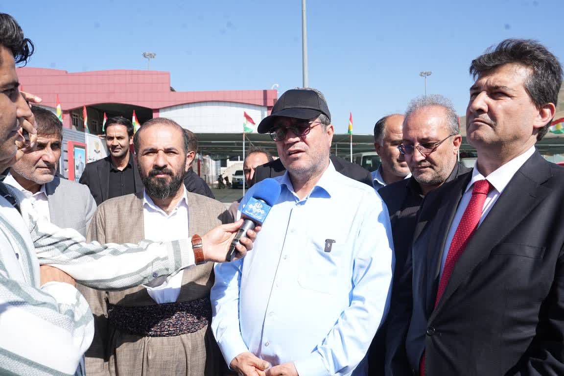 بازدید استاندار آذربایجان‌غربی از مرز حاج‌عمران + تصاویر
