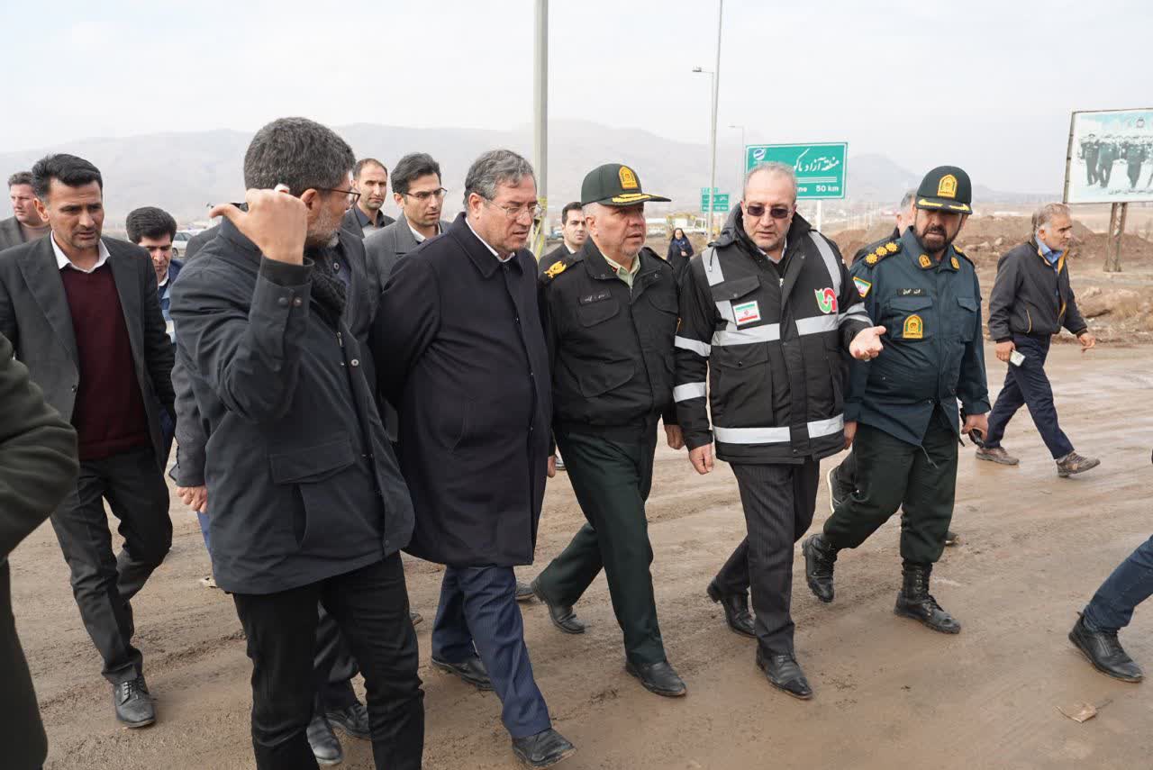 بازدید استاندار آذربایجان‌غربی از محور سه‌راهی ایواوغلی تا گیت ورودی منطقه آزاد ماکو + تصاویر