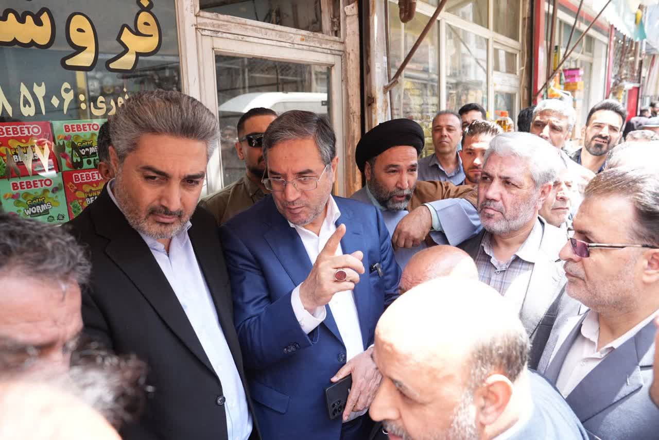 آلبوم تصویری / بازدید استاندار آذربایجانغربی از بازار و فروشگاههای ارومیه