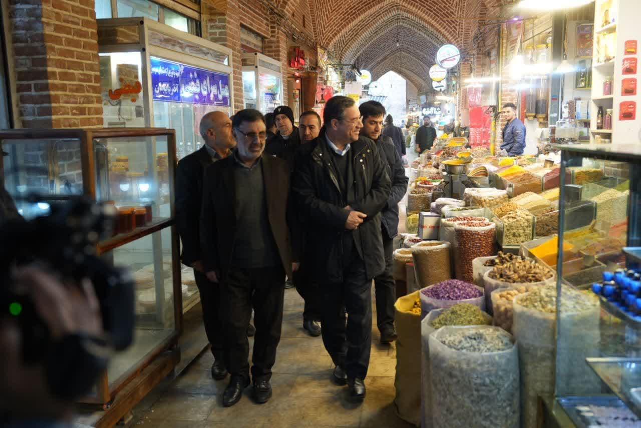 آلبوم تصویری / بازدید استاندار آذربایجانغربی از بازار قدیمی ارومیه