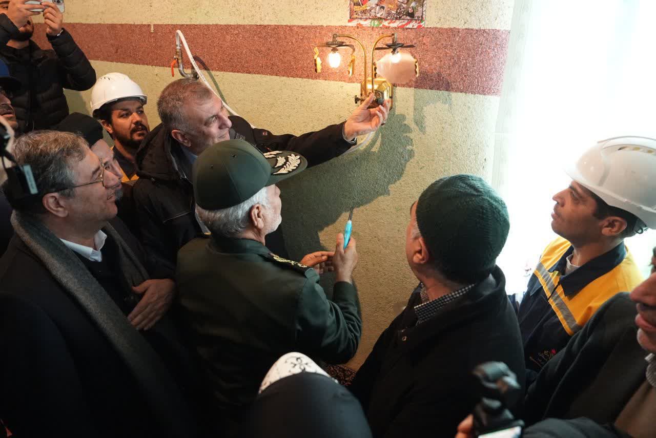 برگزاری آیین افتتاح پروژه گازرسانی روستای زنگکان شهرستان ارومیه + تصاویر