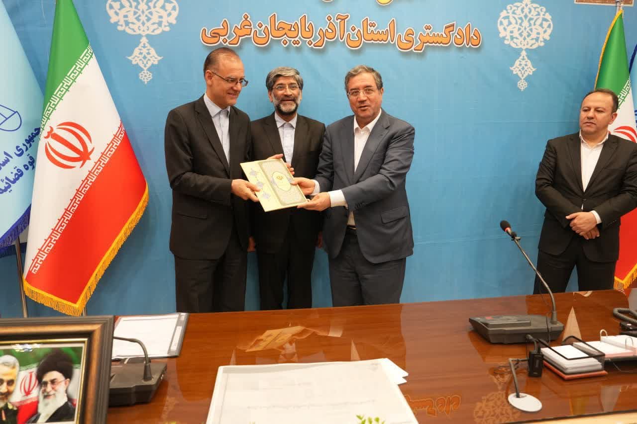 دیدار استاندار آذربایجانغربی با رئیس کل دادگستری استان + تصاویر