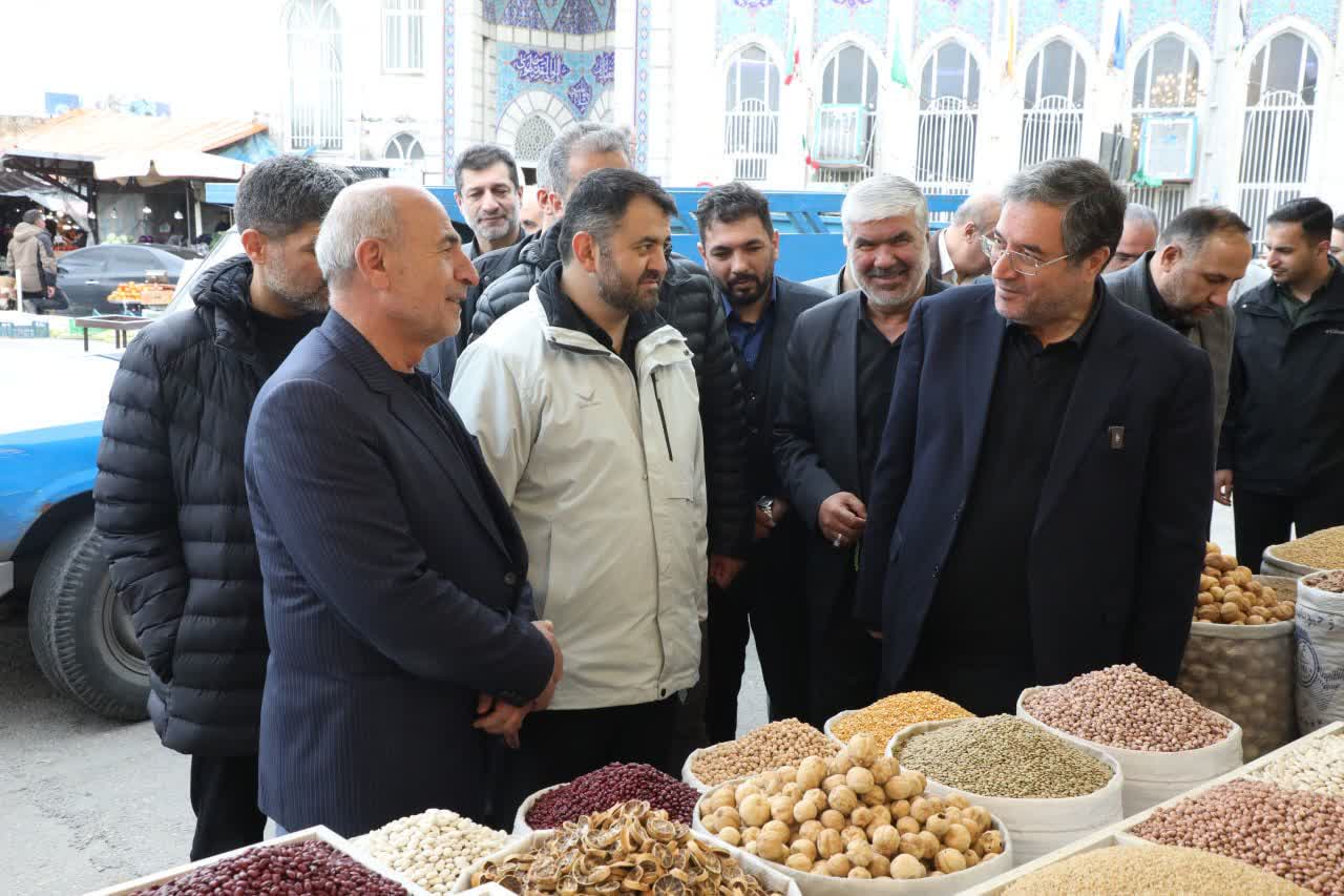 بازدید استاندار آذربایجان‌غربی از بازار ارومیه + تصاویر